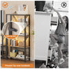 4 Tier Bookshelf with LED Lights,Open Display Shelves w/Storage Rack for Bedroom