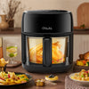Air Fryer 5L Digital Large Transparent Multifunction Oven Cooker 1800W Oil Free