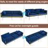 MODERN VELVET SOFA BED 2 SEATER CLICK CLACK SOFA SETTEE COUCH FOR LIVING ROOM