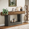 63-Inch Farmhouse Console Table, Narrow Entryway Sofa Table for Living Room