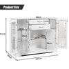 Kitchen Buffet Server Sideboard Wooden Storage Cupboard Cabinet-White
