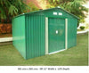Metal Garden Shed 6 X 4, 8 X 4, 8 X 6, 10 X 8 Garden Storage WITH FREE BASE New
