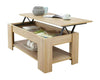 Wooden Coffee Table Lift Top Up With Storage Shelf Living Room Furniture Oak