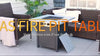 Square Propane Fire Pit Table 40000 BTU Gas Firepit w/ Lava Rocks and Lid