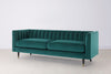 SWYFT MODEL X02 3 SEATER SOFA KINGFISHER WITH STYLISH COPPER FEET