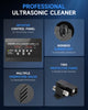 CREWORKS 30L Digital Ultrasonic Cleaner w 1200W Heater Dual Mode & LED Display
