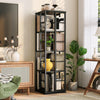 4-Tier Rotating Bookshelf, Bookshelf Tower, Freestanding Book Storage Rack