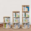 2-5 Tier Rotating Bookshelf 360 Display Floor Standing Bookcase Storage Rack