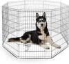 Dog Metal Playpen 48 Inch, FurDreams 8 Panel Pet Pen, Safe & Secure for Pets