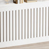 Radiator Cover Vertical Slat Modern Stylish MDF Wood White Black Cabinet Shelf