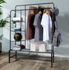 Heavy Duty Clothes Rail 120Kg Load Sturdy Clothes Rack with Shelfs & Shoe Rack