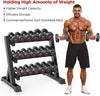 Adjustable 3-Tier 1100LBS Dumbbell Rack Heavy Duty Weight Rack Storage Shelf Gym