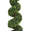 2X Artificial Topiary Tree Fake Spiral Tower Trees Potted Plant IndoorOutdoor UK