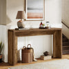 55-Inch Long Console Table Farmhouse Wooden Narrow Entryway Sofa Table for Foyer