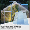 14 Pack 4mm Clear Polycarbonate Roofing Sheets Twinwall Panels Greenhouse Sheet