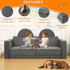 Kids Play Couch 8PCS Toddler Couch Modular Kids Play Couch Sofa for Playroom🔥