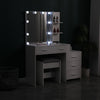 Dressing Table With 5 Drawers Mirror Stool Set Makeup Desk Vanity Table Bedroom