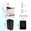 Cream Recycling Kitchen Bin, 30L with Double Compartments 2 x 15L, VonHaus