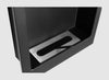 Hanging bio fireplace 400x400 black structural matt