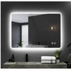 Bluetooth Bathroom LED Mirror With Demister Pad Touch Sensor Lights 600x800mm