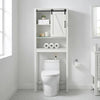 Over Toilet Bathroom Storage Cabinet 170cm Freestanding Sliding Door Adjustable