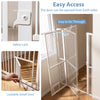Tall Metal Pet Gate Extra Wide Cat Dog Safety Barrier with Extensions