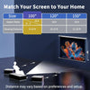 WASJOYE 100"Motorized Projector Screen Electric Diagonal Automatic Projection 16