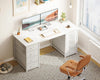 8 Drawer Computer Desk Home Office Work Study PC Laptop Workstation Table 120x48