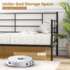 2-in-1 Sofa Bed Single Size Daybed Single Platform Bed w/ Arms & Back