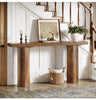 160cm Farmhouse Console Table Narrow Wooden Entryway Sofa Table for Living Room