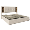 6ft Super King Bed Frame Upholstered Ottoman Storage Bed w/USB Wireless Charging