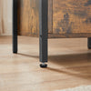 Bedside Table, Sofa Table, Nightstand with 2 Drawers, Industrial LET521B01