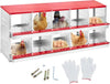 Hen Chicken Nesting Boxes for Laying Eggs Roll Out Egg Collection 10 Compartment
