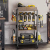 3 Tray Tool Storage Cart Rolling Wheel Utility Trolley Organizer Garage Workshop