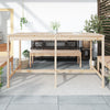 Homgoday Garden Table 203.5x90x110 Solid Wood Pine, Table for the G4V1