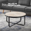Coffee Side End Table Sofa Living Room Wooden Metal Bedside Furniture Round Tea