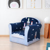 Kids Armchair Foam Filled Toddler Sofa Upholstered Couch Rocket for 1.5-3 Year