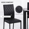 Dining Table Set Folding Drop Leaf Table with Storage 4 Chairs
