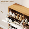 Shoe Storage Cabinet with 4 Flip Drawers for 8-16 Pairs, White