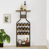 Metal Rack Cabinet Floor Bottle Storage Holder Stand Display Shelf