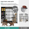 YITAHOME Large Cat Cage with Storage Cube, DIY Indoor Catio Enclosure Metal