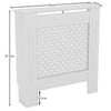 White Radiator Cover MDF Small Large Modern Wood Slat Grill Cabinet Furniture