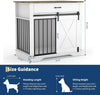 Dog Crate Furniture 2-in-1 Dog Cage Storage Side Table with Drawer for S/M Dogs