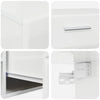 TV Cabinet Set FLORIN High Gloss White Engineered Wood