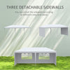 6m x 3m Garden Gazebo Marquee Canopy Party Tent Canopy Patio White