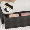 Full Size Bed Frame with Charging Station, Storage 4 Drawers and Headboard