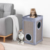 Cat Condo Cat Pet House Cat Barrel Tower Play Activity Center With Scratch Pad