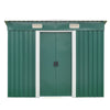 Galvanized Steel Box Metal Garden Storage Shed 12 X 10, 6 X 8, 8 X 8, 10 X 8 ft