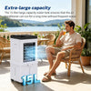 Portable Air Cooler, 15L Evaporative Air Cooler with 2 Ice Packs, Remote Control
