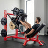 Leg Press Machine with Wheels, Adjustable Leg Extension Squat Machine